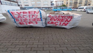 Kağıt toplayıcıları o ismi çuvallara yazdı