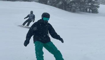 Nisan ayında Uludağ’a kar yağdı