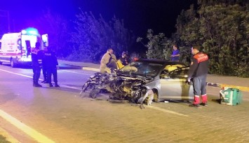 Emniyet kemeri ve hava yastığı ile kurtuldular