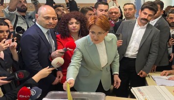 İYİ Parti Genel Başkanı Akşener, oyunu Üsküdar’da kullandı