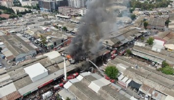 Bornova’da sanayi sitesindeki yangın kontrol altına alındı  