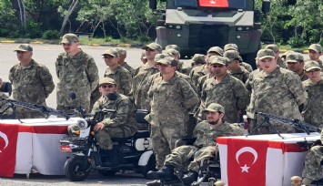 Engelli gençlerin askerlik gururu