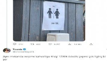 Çeşme’de tuvalet ücreti dudak uçuklattı: Tuvalet ücreti 50 TL