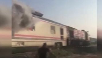 Denizli’de tren yangını yürekleri ağıza getirdi