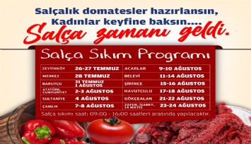 Efes Selçuk’ta salça vakti