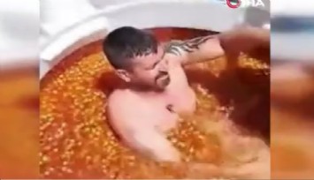 Sosyal medyada çıplak zeytin havuzuna girme videosu “Bu kadar da olmaz” dedirtti