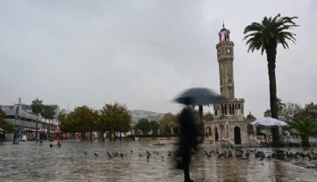 İzmir haftaya yağışlı başladı, bulutlu devam edecek