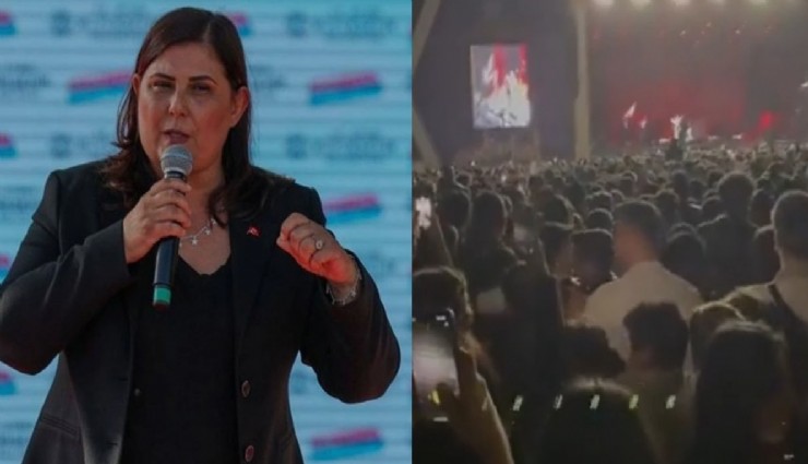Aydınlı vatandaşlardan Özlem Çerçioğlu'na şok protesto: Sahneye çıktığı an yuhaladılar
