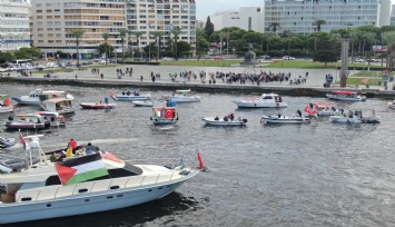 İzmir'de 'Kararlıyız, Sumud'un Yanındayız' etkinliği düzenlendi
