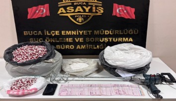 İzmir'de uyuşturucu imalatçısı polise yakalandı