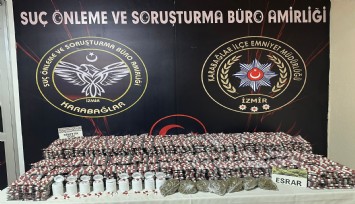İzmir’de uyuşturucu operasyonu: 33 bin adet sentetik hap ele geçirildi
