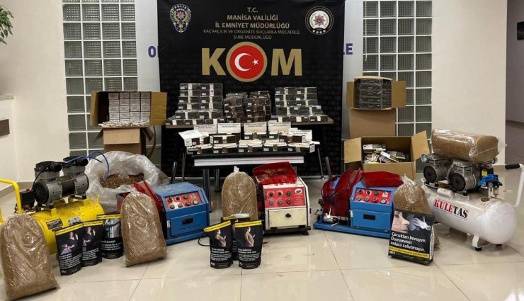 Manisa'da tütün operasyonu: 9 kişiye gözaltı