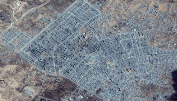 Mars yüzeyi değil Gazze: İsrail'ın neden olduğu yıkım uydudan böyle görüntülendi