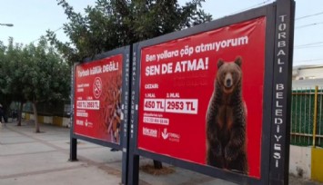 Torbalı Belediyesi’nden yaratıcı kampanya: Yerlere çöp atanlara ayılı mesaj