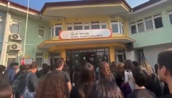 Buca'daki okulda Andımız gerginliği