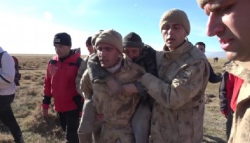 Çoban kendisini koyunların arasında sıcaklığını muhafaza ederek hayatta kalmış