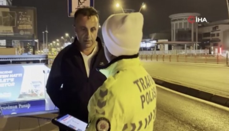 Ehliyetsiz sürücünün otomobilini almaya gelen şahısta ehliyetsiz çıktı