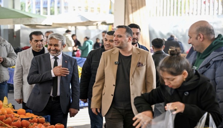 Başkan Eşki’den İnönü Mahallesi Pazaryeri’nde denetim ve esnaf buluşması