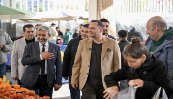 Başkan Eşki’den İnönü Mahallesi Pazaryeri’nde denetim ve esnaf buluşması