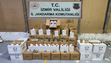 İzmir'de sahte içki operasyonu: 2 bin 850 litre etil alkol ele geçirildi