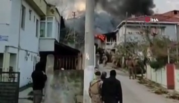 Yalova'da teröristler evi ateşe verdi: O anlar kamerada