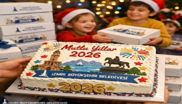 Yeni yıla tatlı başlangıç: İzmir Büyükşehir’den çocuklara pasta
