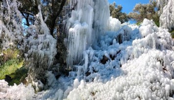 Aydın'da patlayan su borusu görsel şölen oluşturdu