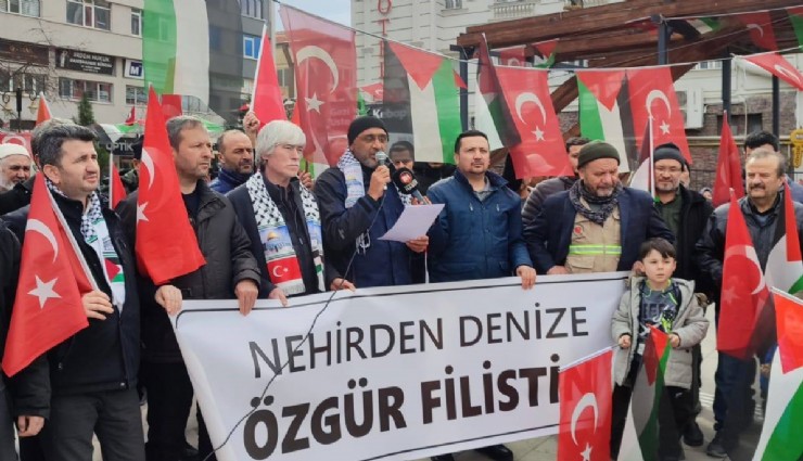 Kütahya'da Gazze için protesto: 'İşgale ve zulme son verilsin'