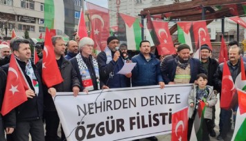 Kütahya'da Gazze için protesto: 'İşgale ve zulme son verilsin'