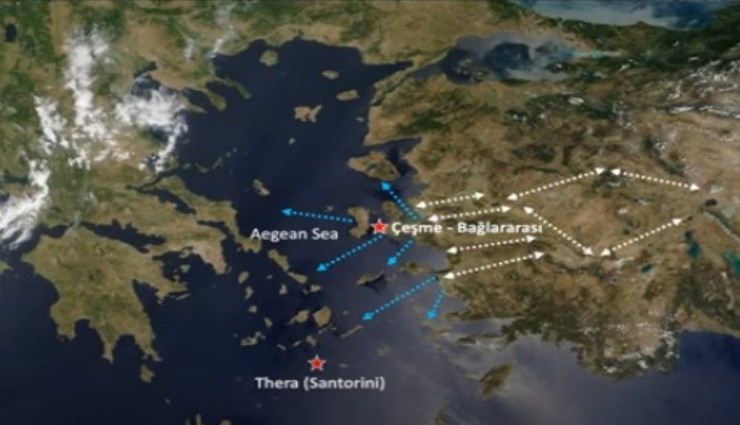 Prof. Şahoğlu Çeşme’deki buluntulardaki afet gerceğini açıkladı: Santoroni Volkanı patlamasıyla 3500 yıl önce tsunami oluşmuş, bir kere olan yine olur