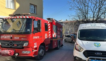 Uşak'ta evde çıkan yangında 1 kişi hayatını kaybetti