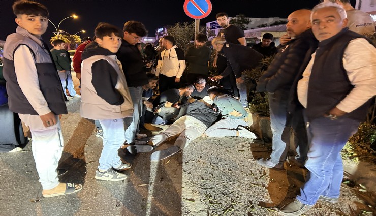 Bodrum'da yolun karşısına geçmek isteyen adama motosiklet çarptı: 2 yaralı