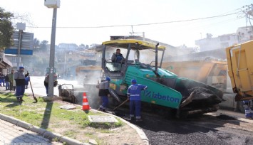 Gürçeşme caddesinde çalışmalar son sürat devam ediyor