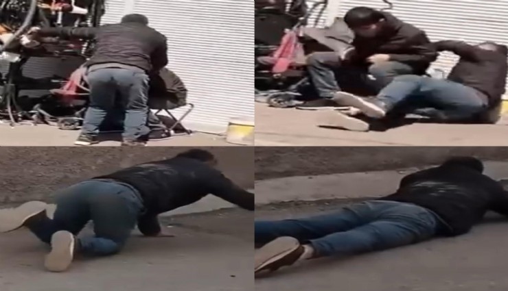 Adana'da içler acısı görüntüler gündem oldu: Uyuşturucu madde etkisi altında olan iki kişi kendinden geçti