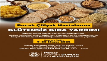 Buca Belediyesi’nden çölyak hastalarına glütensiz gıda yardımı