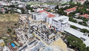 Eşrefpaşa Hastanesi yeni hizmet binası hızla yükseliyor