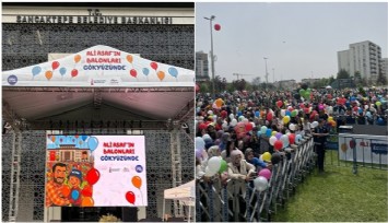 Kanseri yenen Ali Asaf Demir için binlerce kişi balon uçurdu
