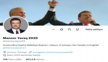 Mansur Yavaş'ın X hesabı, Ekrem İmamoğlu için kullanılacak