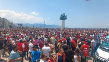Sendika yöneticileri pazartesiyi işaret etti: Yüz binlerle İzmir’i kırmızıya boyayacağız