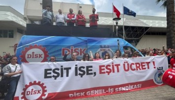 Sendika yöneticilerinden grev alanında TİS mesajı: Eşit ücret, onurlu sözleşme