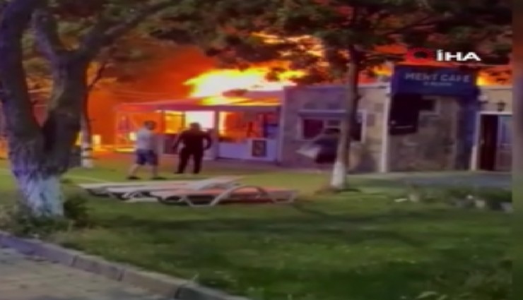 Silivri’de yangın faciası kafeyi kullanılmaz hale getirdi