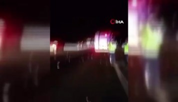 Soma’da feci kaza: Servis minibüsü devrildi, 1 ölü, 13 yaralı