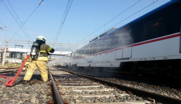 Bir yıl önce yapılan tatbikat bugün Halkapınar İstasyonu yakınında gerçek oldu