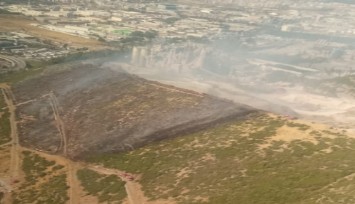 Bornova'da orman yangını: 2 uçak, 3 helikopter müdahale ediyor