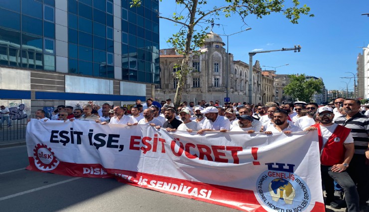 İzmir’de grev 5’inci gününde: İşçiler Konak Pier’den yürümeye başladı
