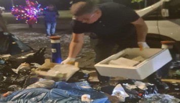 İzmir’de tarihi anlar: Başkan Tugay çöp toplarken sendikacılarla karşı karşıya geldi