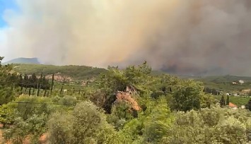 Menderes'te yangınla büyük mücadele: 18 uçak ve 10 helikopter söndürme çalışmalarına katıldı