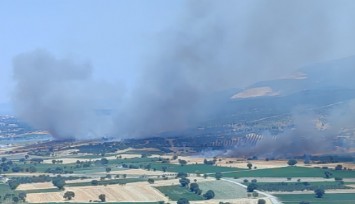 Kınık'ta orman yangını: Müdahale devam ediyor