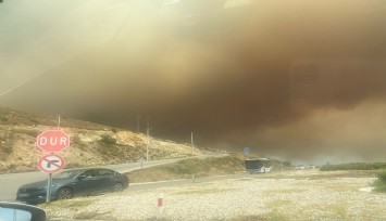 Menderes'te alevlerle mücadeleye devam: 14 helikopter, 4 uçak müdahale ediyor