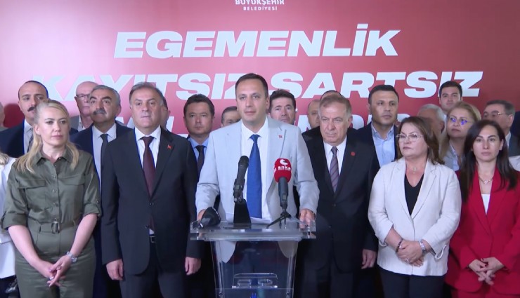 Saraçhane’de CHP’li Başkanların birlik mesajını Bornova Belediye Başkanı Ekşi açıkladı